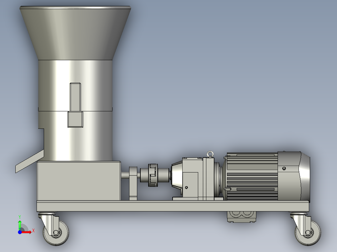 玉米粒杂粮制粒机前视图