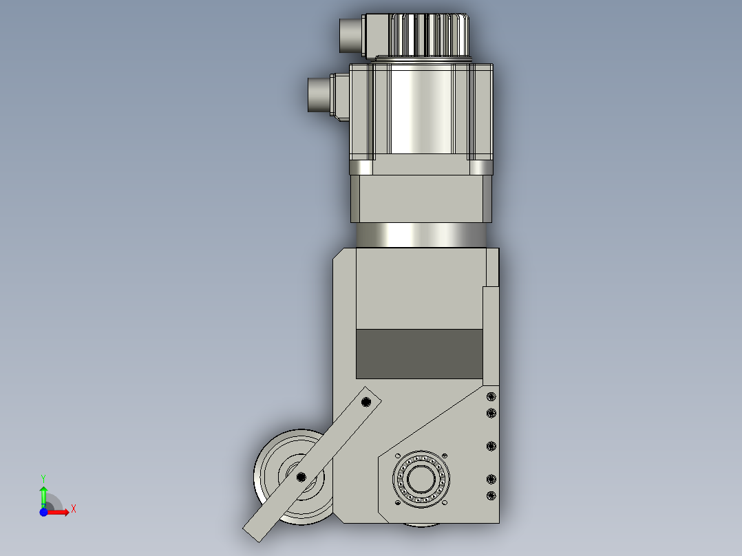 纵向移动装置前视图