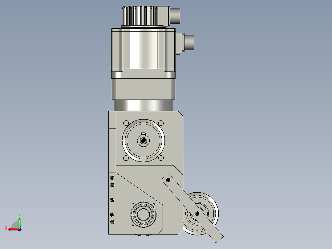 纵向移动装置后视图
