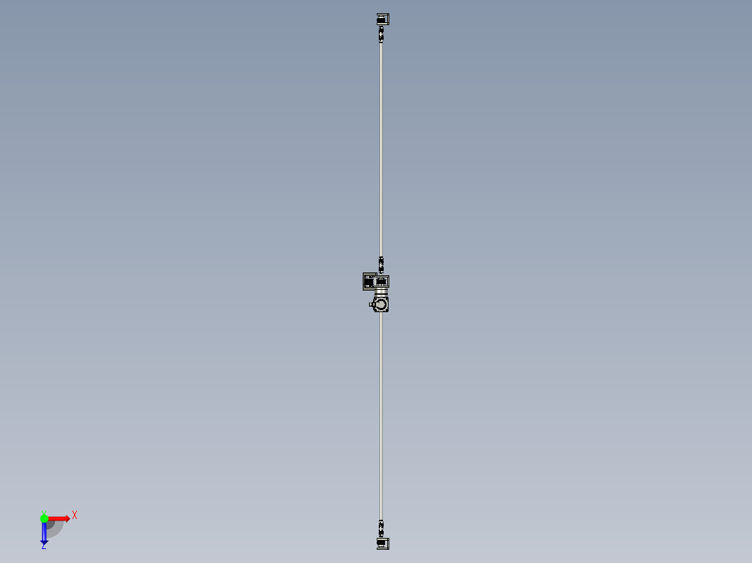 纵向移动装置俯视图