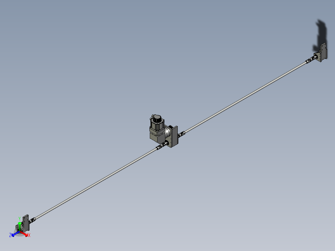 纵向移动装置正等轴测图