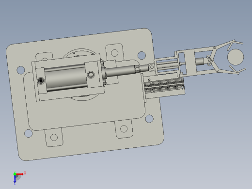 小型柔性分料送料机械手俯视缩略图