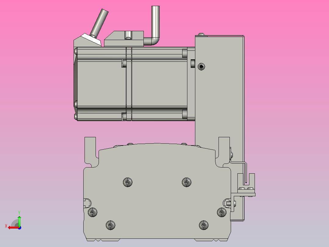 MT120BT半封闭皮带滑台[MT120BT.L100.700.LU.P40.C3]后视图