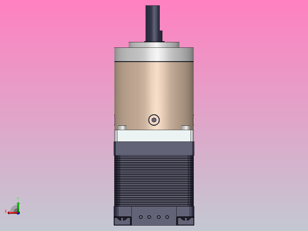 11HY混合式行星减速步进电机[11HY3401-C5X]后视图