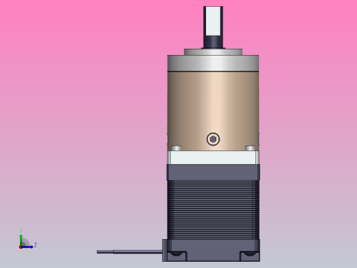 11HY混合式行星减速步进电机[11HY3401-C5X]左视缩略图