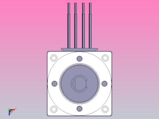 11HY混合式行星减速步进电机[11HY3401-C5X]俯视缩略图
