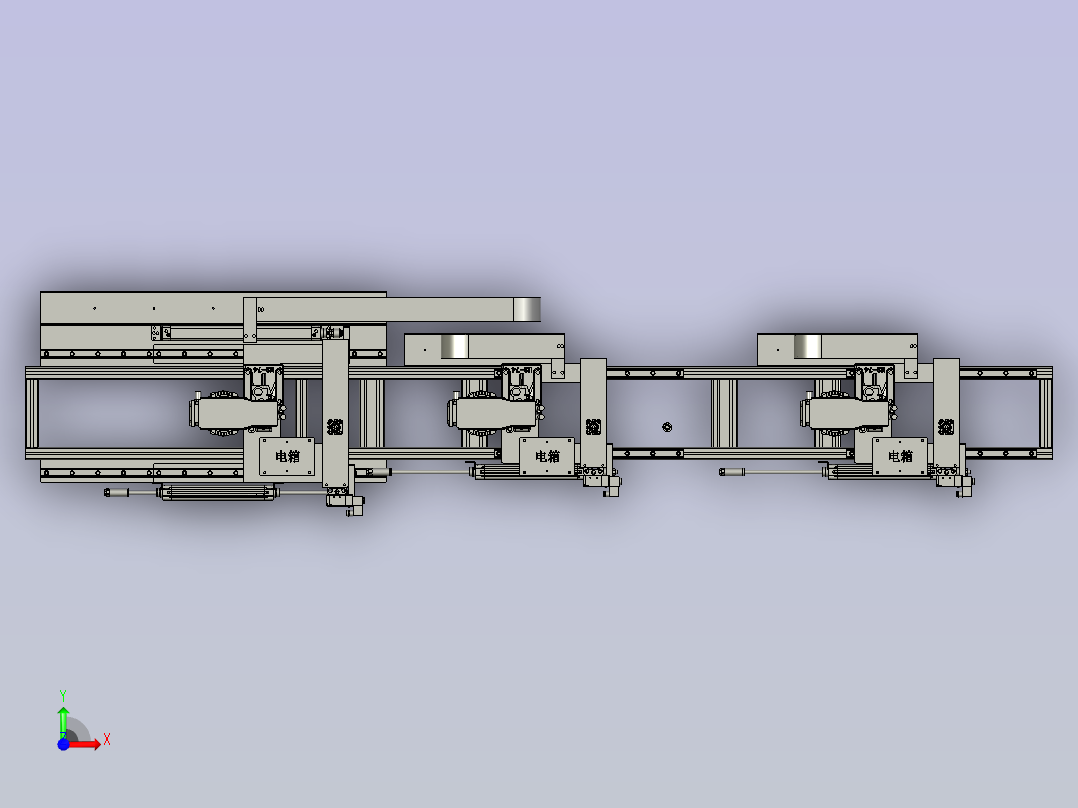 动力钻孔拉钉单元前视图