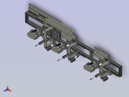 动力钻孔拉钉单元正等轴测缩略图