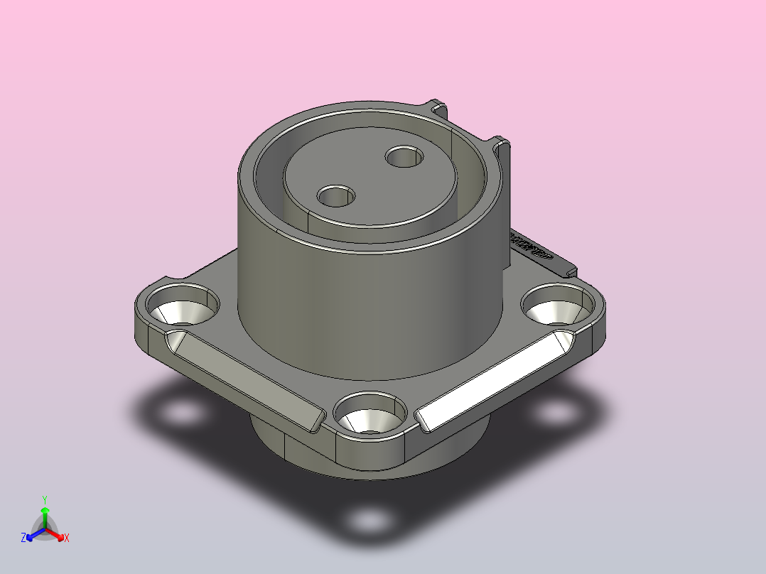 防水航空插头LP-20-J02SX-01-001主视图