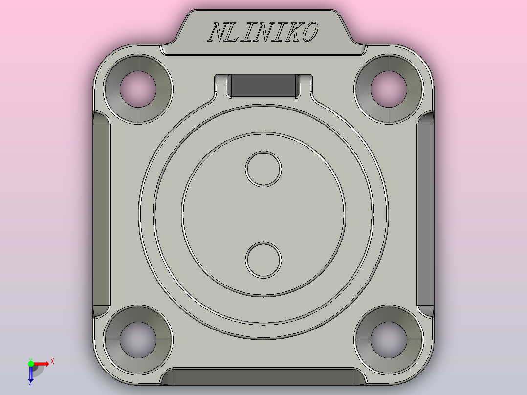 防水航空插头LP-20-J02SX-01-001俯视图