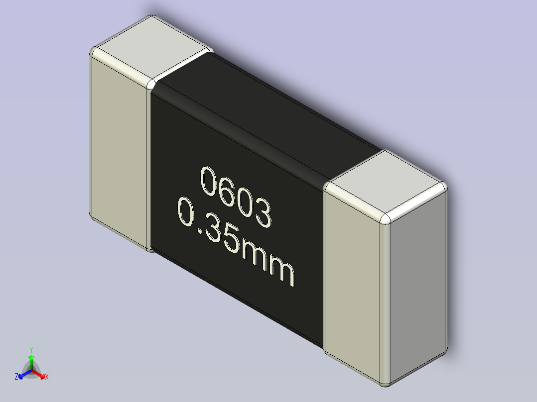 A0004764-贴片电容和电阻的3D模型主视图