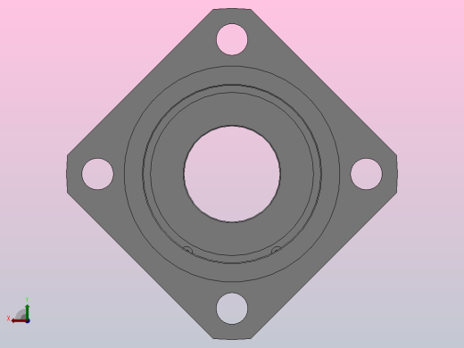 带挡圈双轴承L尺寸指定型轴承座组件_BRDLDK-6904-2Z-40-A后视缩略图