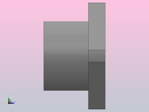 带挡圈双轴承L尺寸指定型轴承座组件_BRDLDK-6904-2Z-40-A左视缩略图