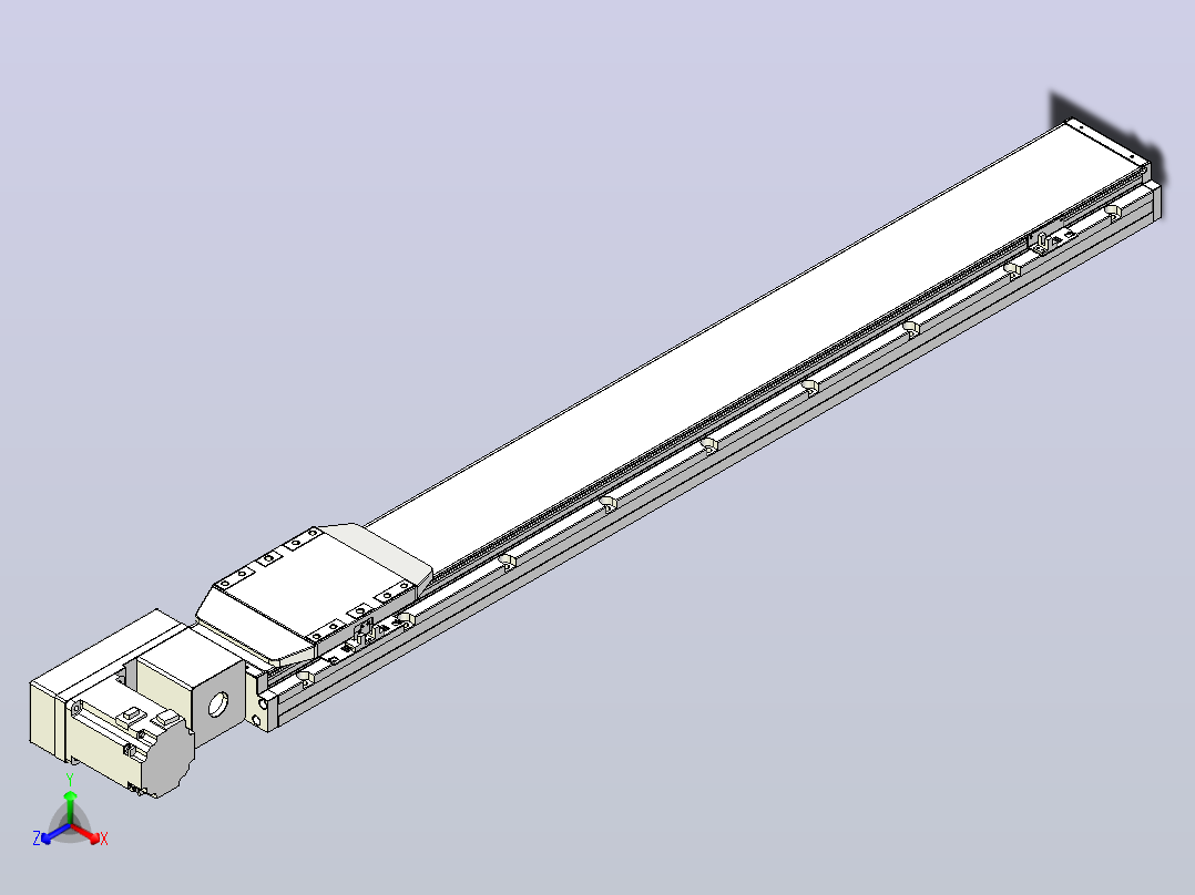 机器人皮带驱动直线轴TPA-GCB-150-P80-L1000-QL-M75-N3主视图
