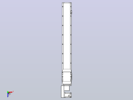 机器人皮带驱动直线轴TPA-GCB-150-P80-L1000-QL-M75-N3俯视缩略图