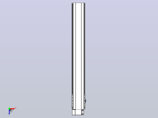 皮带直线轴半封闭可选导轨TPA-HNB-202D-140-L1300-LP-Y-P75-N3俯视缩略图