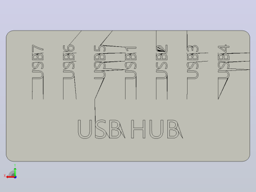 USB2.0集线器分离器外壳-7端口后视缩略图