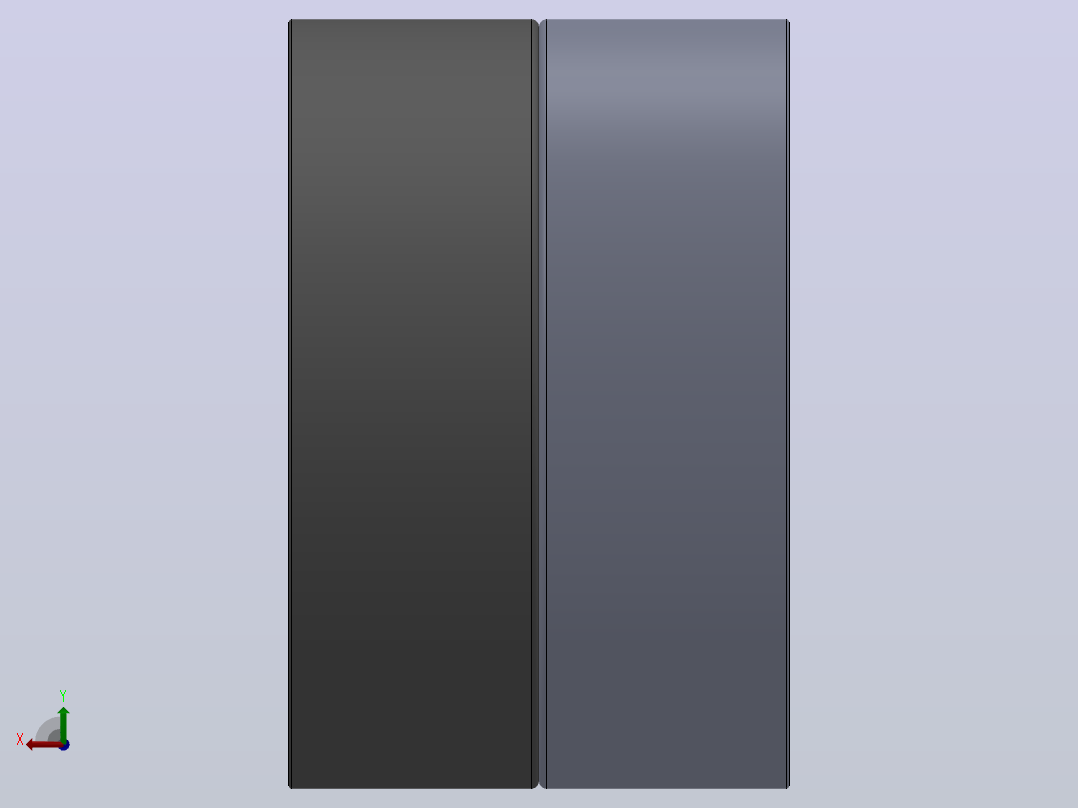 多套GBT292-GBT296角接触球轴承3D模型Solidworks设计后视图