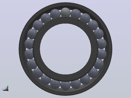 多套GBT292-GBT296角接触球轴承3D模型Solidworks设计右视缩略图