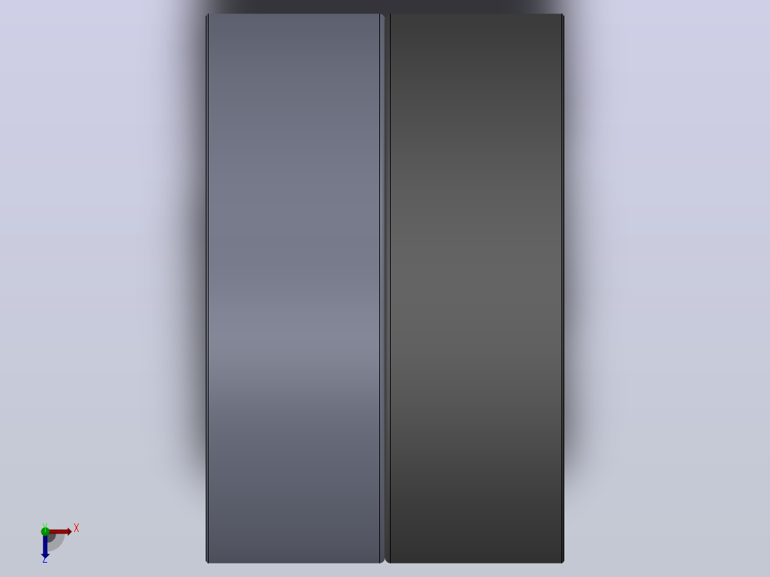 多套GBT292-GBT296角接触球轴承3D模型Solidworks设计俯视图