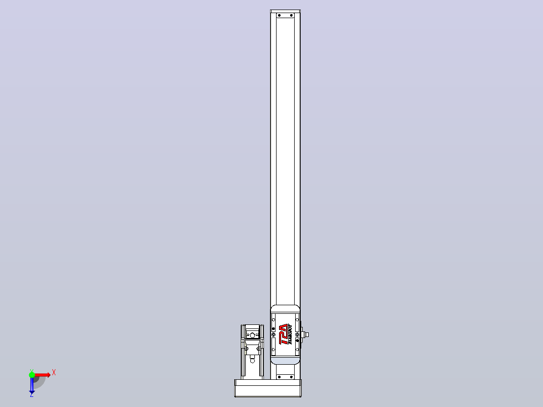 滚珠丝杠直线轴带导轨全封闭TPA-HCR-50S-1210C-L460-ML-Y-P10-N3俯视图