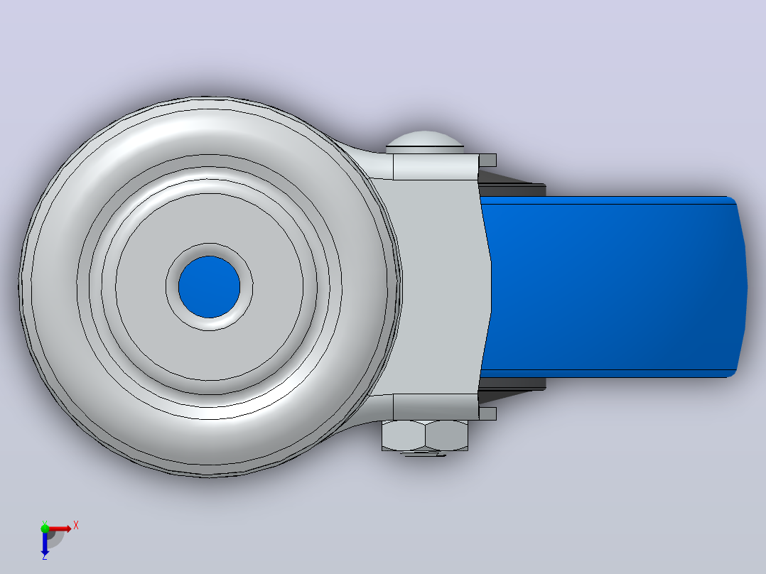 Wheel-5812000433DS-Swede-Wheel脚轮俯视图