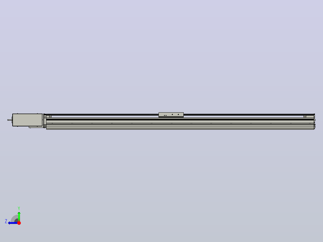MT120BT半封闭皮带滑台[MT120BT.L100.1100.R.P40.C3]右视图