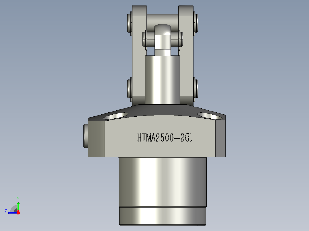 HTMA2500-2CL油压复动杠杆式夹紧器右视图