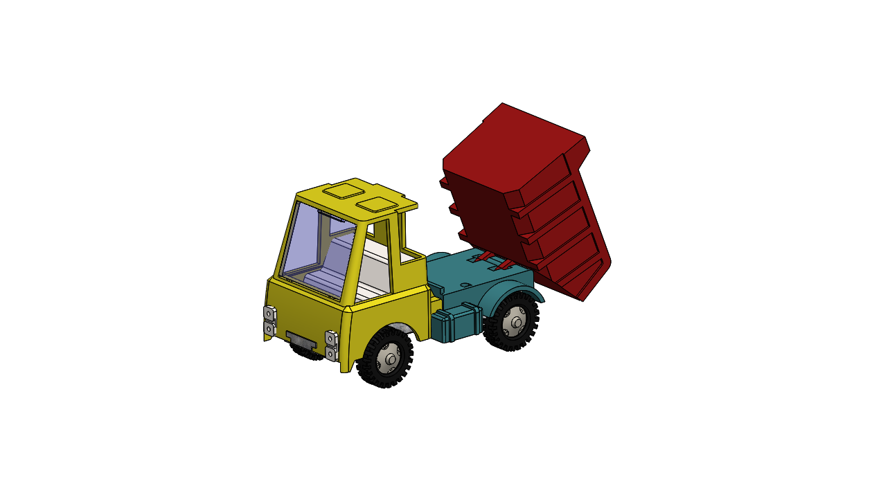 玩具车，自动倾卸卡车