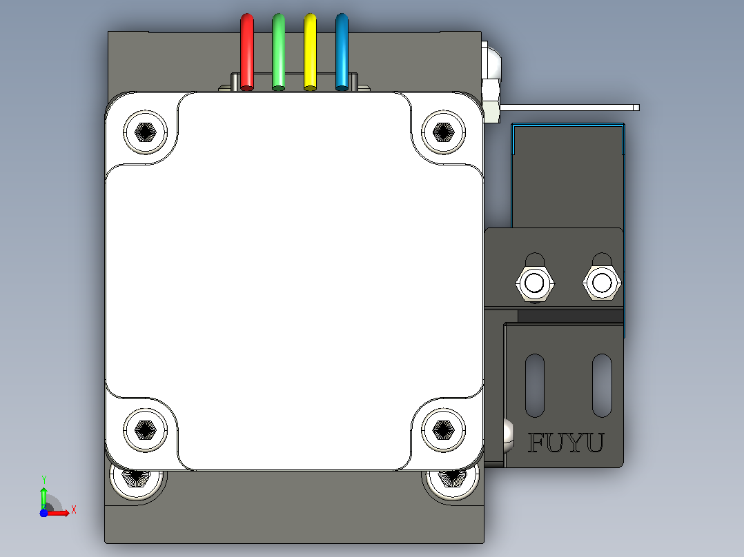 FSL60 直线模组[FSL60-E700-10C7-BC-B60]前视图