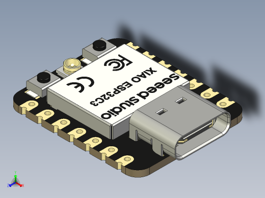 Seeed StudioXIAOESP32C3蓝牙双模芯片电子开发板采用全新RISC-V架构，支持Wi-Fi和无线连接