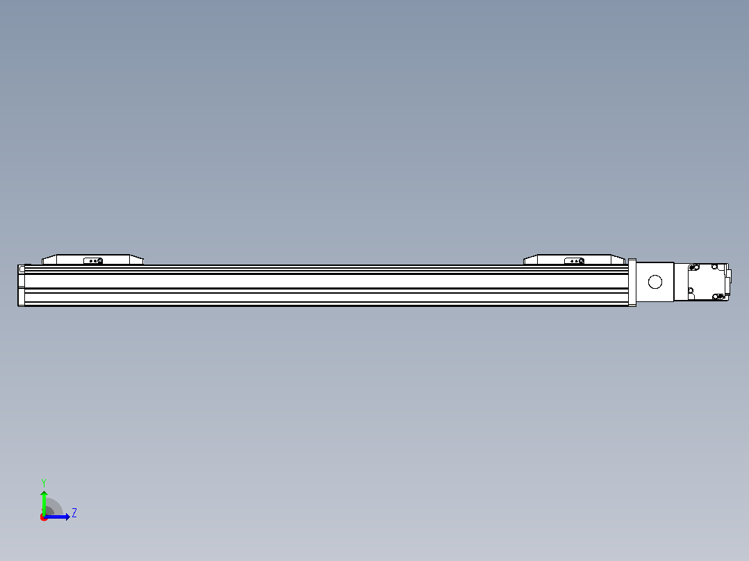 皮带直线轴双滑块型TPA-GCBS-50-P42-L200-QR-M10-N3左视图