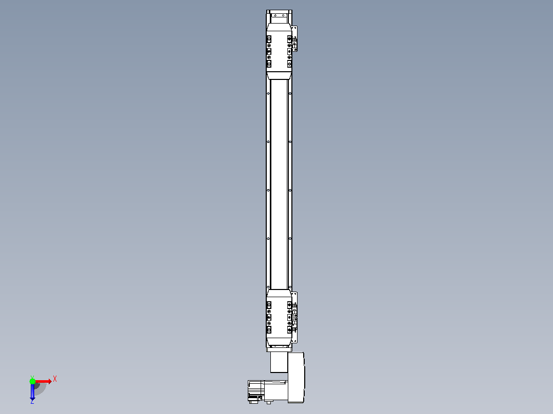 皮带直线轴双滑块型TPA-GCBS-50-P42-L200-QR-M10-N3俯视图
