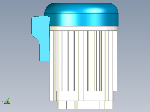 48V 6KW 永磁同步电机右视缩略图