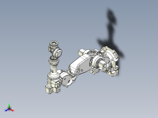 那智机器人nachi mc350 6axis industrial robot正等轴测缩略图