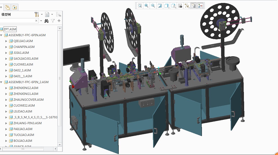 CCD自动检测组装一体机3D模型