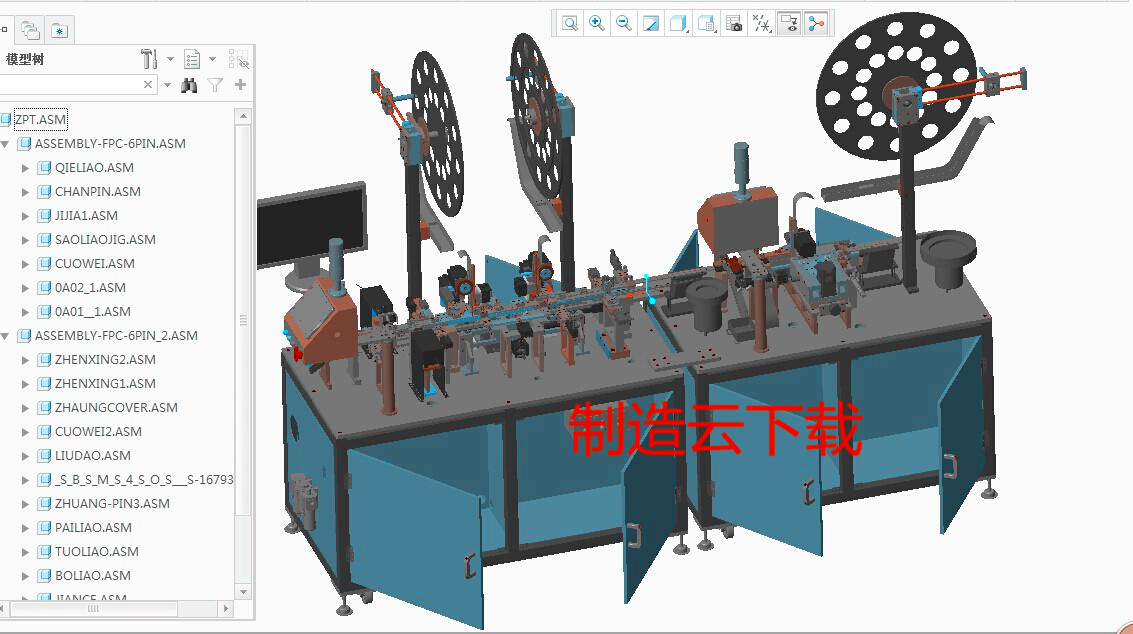 CCD自动检测组装一体机3D模型