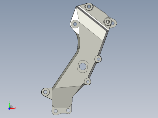 solidworks 雅马哈trx 850铝支架子前视缩略图