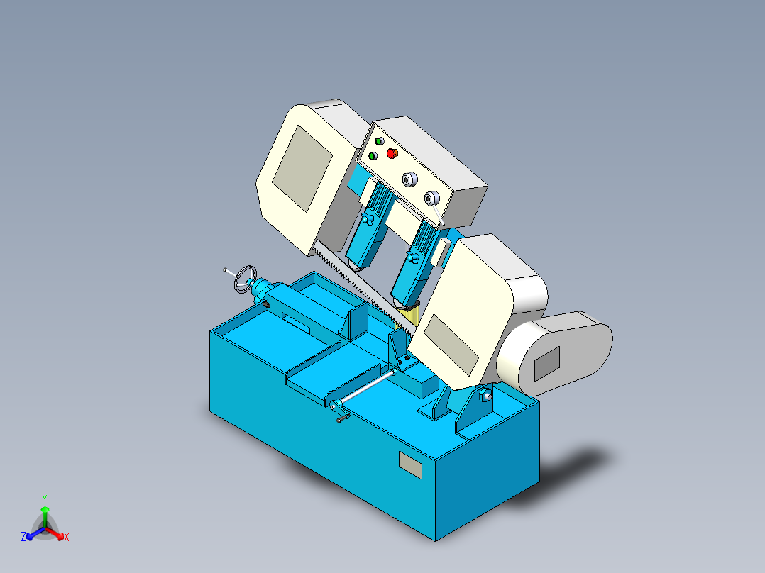 23_锯床正等轴测图