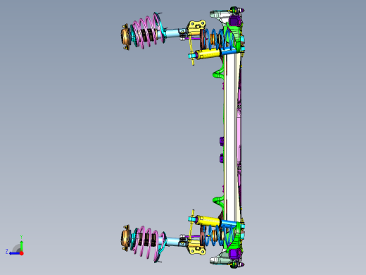 前置驱动轿车底盘系统总成右视缩略图