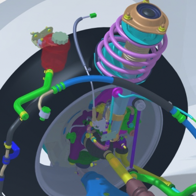 前置驱动轿车底盘系统总成缩略图