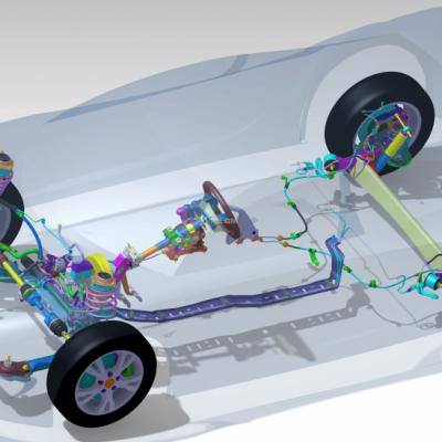 前置驱动轿车底盘系统总成缩略图