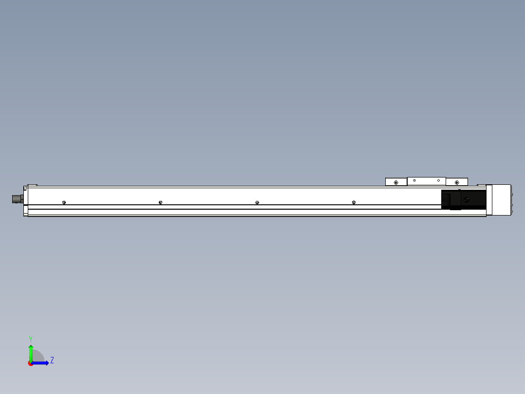 Toyo东佑达直线模组-ECH12-700-BR-100W左视图