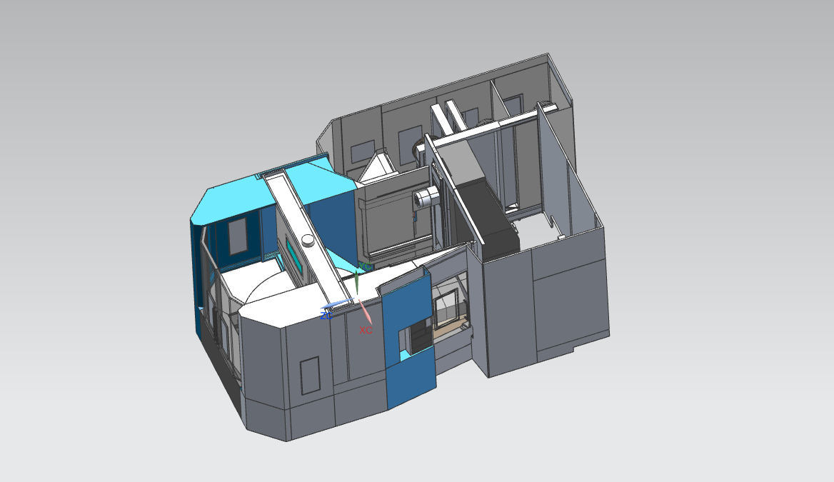 斗山卧加机床模型