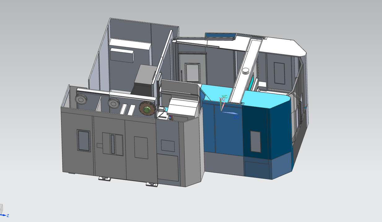 斗山卧加机床模型