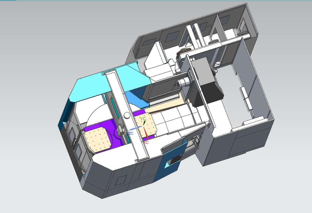 斗山卧加机床模型