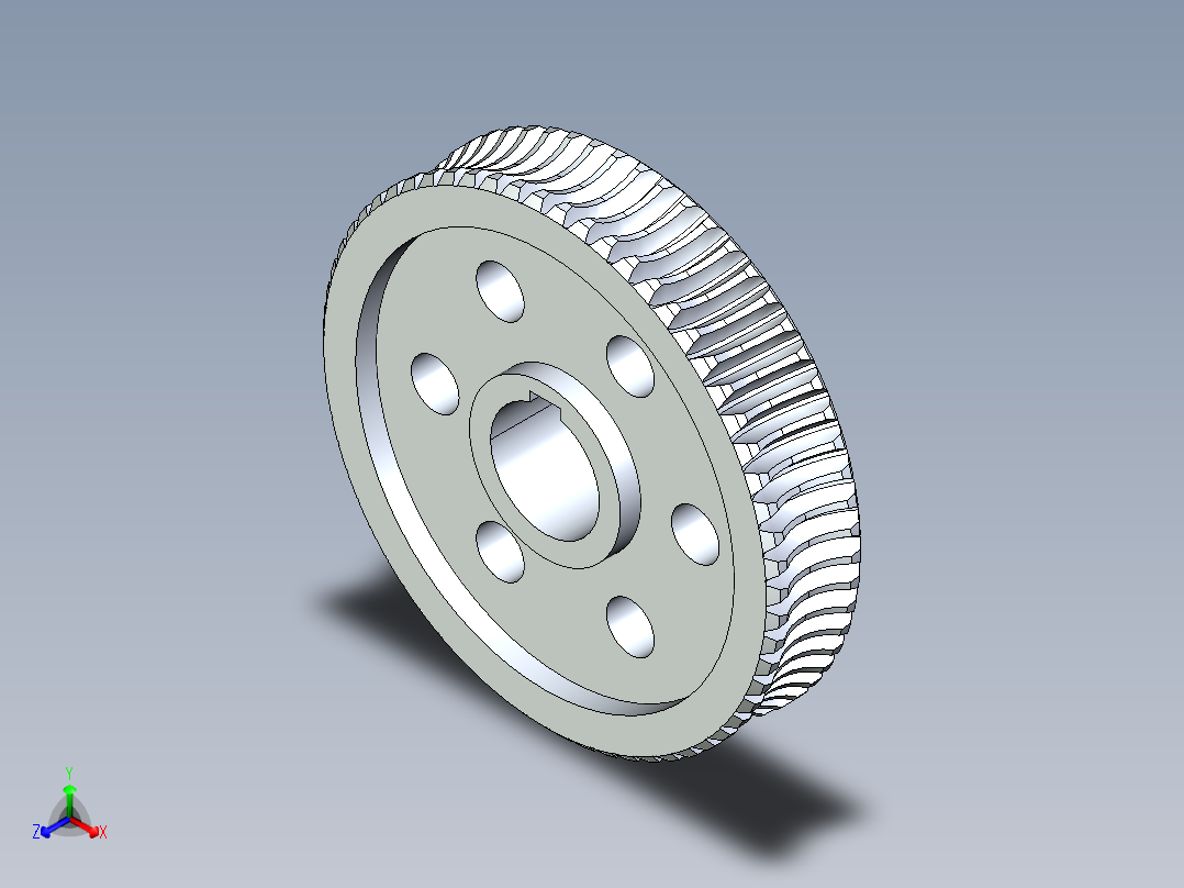 涡轮蜗杆升降机正等轴测图