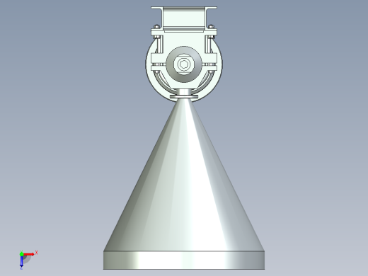奶油搅拌机3D模型图纸 STP格式俯视缩略图
