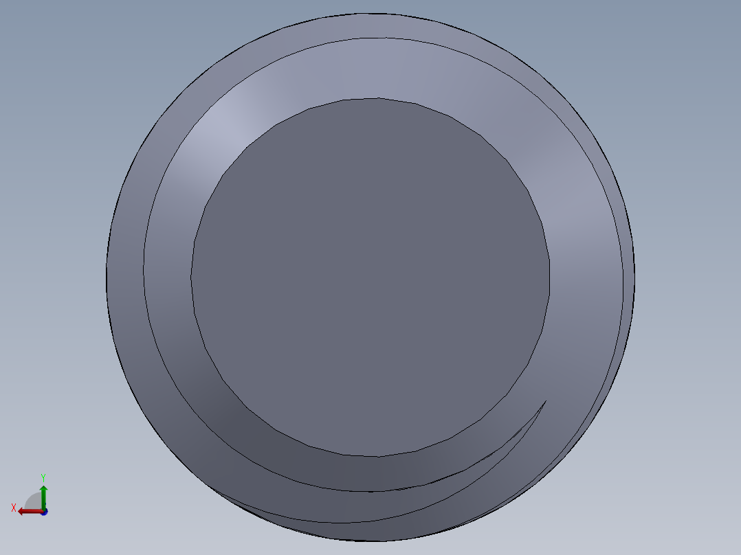 UNC 平头紧定螺钉-UNC SET SCREW 0.500 x2.000.SLDPRT后视图