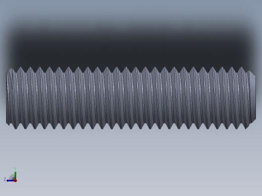 UNC 平头紧定螺钉-UNC SET SCREW 0.500 x2.000.SLDPRT右视缩略图